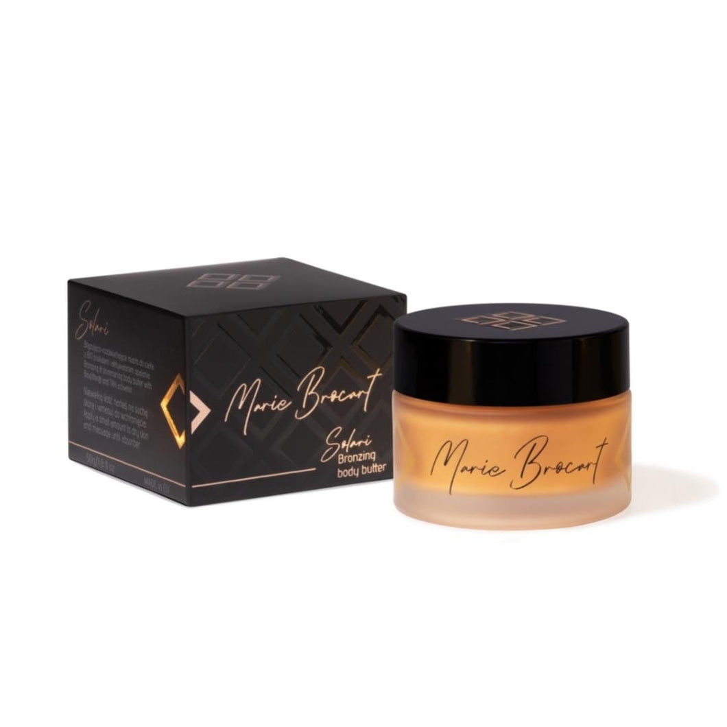 Solari bronzing body butter with Bioglitter® particles and tanning activator